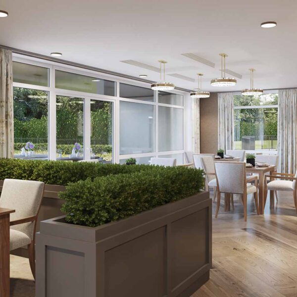 Dinning area at Blythe Rose care home