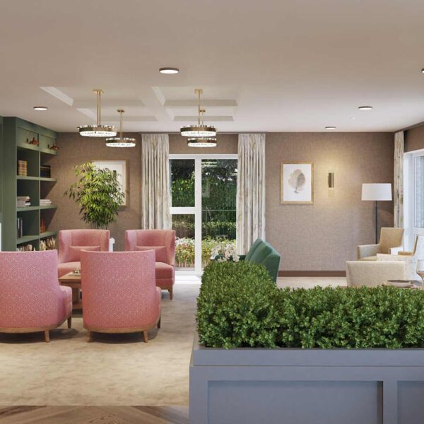 Blythe Rose care home communal area