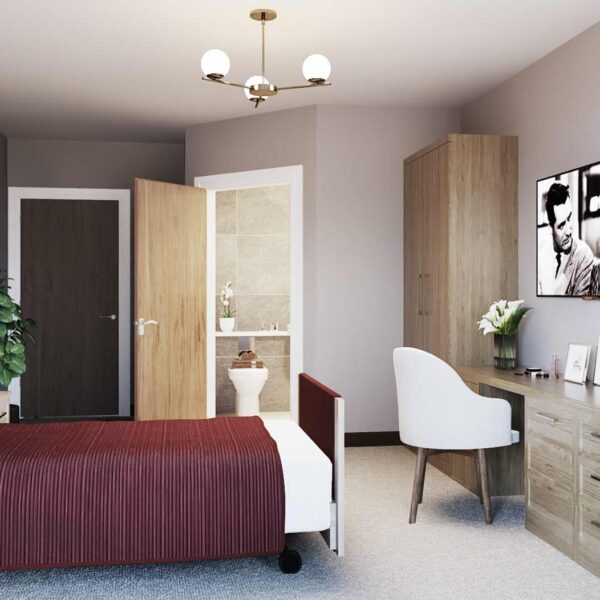 Blythe Rose care home bedroom